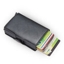 Top Quality Rfid Wallet Men Money Bag Mini Purse Male Aluminium Card Wallet Small Clutch Leather Wallet Thin Purse Carteras 2022