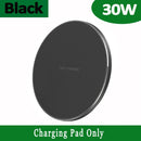 NEW 30W Fast Qi Wireless Charger Pad for iPhone 13 12 11 X Pro Max For Samsung Galaxy S21 S20 S10 S9 S8 Xiaomi Wireless Charging