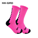 NW-GIRO 2022 New Cycling Socks Bike Nurse Compression Road Bike Running Mtb Knee-high White Sports Funny Brand Black