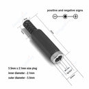 12V 3A 5.5mm 2.1mm Plug Socket DC Connectors DC Power Socket Male Female Jack Screw Nut Panel Mount DC Power Adapter Connector