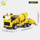 HUIQIBAO Engineering Truck Tech Building Block City Construction Toy For Children Boy Adults Excavator Bulldozer Crane Car Brick
