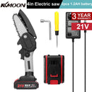 Portable Electric Pruning Saw Rechargeable Small Electric Saws Woodworking One-handed Electric Saw Garden Logging Mini Chain Saw