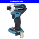 Brushless Cordless Rechargable Electric Screwdriver Impact Wrench High-speed Drill Driver+ 3 LED Light For Makita Battery