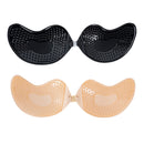 1/2Pcs Sexy Women Invisible Push Up Bra Self-Adhesive Silicone Bust Front Closure Sticky Bra Black Skin Backless Strapless Bra