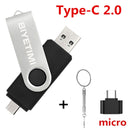 Type C Biyetimi Usb Flash Drives 2.0 128gb pendrive 64gb флэш-накопител stick 32G 16gb Type-c Pen Drive 4G for Phone PC gift