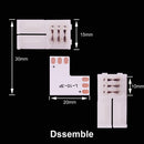 LED Strip Solderless Led Connector 2/3/4/5PIN L/T/X Shape Corner Connector For 10mm WS2811 WS2812 3528 5050 RGB Led Strip Light