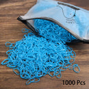 1000PCS Disposable Rubber Band Hairband For Children Ponytail Hairs Ties Colourful Elastic Hair Bands Baby Hair Accessories