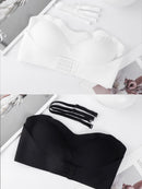 Strapless Bra Large Size Thin Section Gather Lace Non-Slip Bras Invisible Bra Lift Push Up Beautiful Back Women&