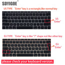 Keyboard cover for Apple Macbook pro13/16/15 Air13 inch All series Laptop silicone Case Clear Protector Skin A2442 A2337 EU/US