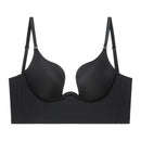 Push Up Bra Backless Women Bras Low Cut Sexy Plunge Brassiere Open Back Wedding Underwear Invisible Seamless Deep U Lingerie