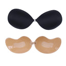 1/2Pcs Sexy Women Invisible Push Up Bra Self-Adhesive Silicone Bust Front Closure Sticky Bra Black Skin Backless Strapless Bra