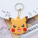 Kawaii Sanriod Accessories Kitty kuromi My Melody Cartoon Silicone Case Backpack Pendant Keychain Anime Toys for Girls Gifts