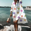 Oversized Loose Casual Aesthetic Summer Dresses 2022 Sexy Beach Shirt Dress New Bohemian Long Sleeve Elegant Vestidos De Mujer