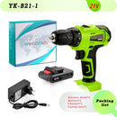 YIKODA 12V 16.8V 21V 25V Electric Screwdriver Cordless Drill Rechargeable Lithium Battery Mini Wireless Power Driver Tools