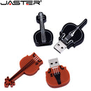 JASTER Music Model USB flash drive Guitar Pen drive Violin Pendrive Cello Memory stick Beth U disk Free key chain 16GB 32GB 64GB