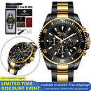 100%Original WISHDOIT Watch for Men TOP Brand Waterproof Sports Stainless Steel Chronograph 2021New Fashion Luxury Wristwatches