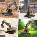 1:20 RC Excavator Dumper Car 2.4G Remote Control Engineering Vehicle Crawler Truck Bulldozer Toys for Boys Kids Christmas Gifts