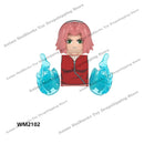 WM6109 Naruto blocks anime Sasuke Kakashi Madara Zetsu Might Guy Rock Lee mini action toy figures Assemble bricks toys kid gifts