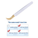 False Eyelash Tweezers For Fake Eyelashes Extensions Individual Curved Strip Lashes Eyebrow Hair Clip Tongs Nail Art Makeup Tool