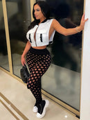 Women Sleeveless Pockets Buckle Zipper Sexy Cropped Jackets Vest Top 2022 Spring Fall Harajuku Party Safari Waistcoat Streetwear