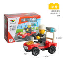 Mini Transportation tank plane Car Educational Assembled Models Building Blocks Compatible small Bricks toys for children