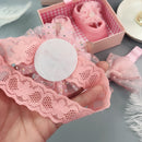 Infant Newborn Baby Girls 3Pcs/Set Slipper Socks Headband Gift Foot Socks Lace Crown Hair Band Accessories Photo Props Meias