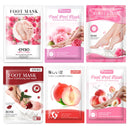 PUTIMI 6packs Exfoliating Foot Mask Feet Peeling Mask Spa Socks Smooth Dead Skin Remover Moisturizing Whitening Foot Mask