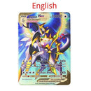 10000HP Arceus Vmax DIY Golden Pokemon Cards in English Iron Metal Pokmo Letters Kids Gift Game Collection Cards