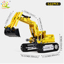 HUIQIBAO Engineering Truck Tech Building Block City Construction Toy For Children Boy Adults Excavator Bulldozer Crane Car Brick