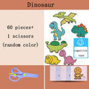 96 Pcs/Set Cartoon Color Paper Cutting Toys DIY Kids Craft Animal Handcraft Paper Art Learning Educational Toy