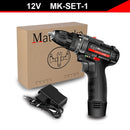 Cordless Screwdriver Electric Screwdriver Cordless Drill Power Tools Handheld Drill Lithium Battery Charging Drill + Battery