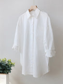 Basic Candy Colors Shirt Women&