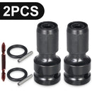 1/2 Inch Square To 1/4 Inch Hex Ratchet Socket Impact Wrench Socket Set Adapter Spanner Drive Converter Quick Release Tool