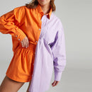 Women Tracksuits Shirt With Mini Shorts Cotton Two Pieces Sets Fashion Clothing Outfits Women Blouses Fashion Tracksuits