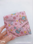 Sanrio Hello Kitty Small Folding Shopping Bag Melody Polyester Eco Bag Cartoon Shoulder Bag Handbag