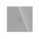 Bingoelec EU AC100-240V Tempered Black White Crystal Glass Touch Switch Panel Wall Light Sensor Button 1Gang 2gang LED Indicator