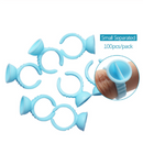 100pcs Disposable Ring Caps Microblading Tattoo Ink Cup For Permanent Pigment Holder Rings Accessories Makeup Tattoo Tools