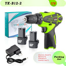 YIKODA 12V 16.8V 21V 25V Electric Screwdriver Cordless Drill Rechargeable Lithium Battery Mini Wireless Power Driver Tools