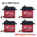 Waterproof 20KG 25KG 30kg 35kg 40KG 60KG Servos 180 270 360 Degree Large Torque Digital Servo Metal Gears 25T Arm For RC Car