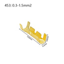 453 /453C U-shaped terminal tab cold inserts terminal wire connector terminales electricos small teeth terminal 0.3-4.0mm²