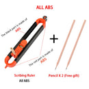 Profile Scribing Ruler Contour Gauge With Lock Adjustable Locking Precise Woodworking Measuring Gauge Measurement Tool In Stock