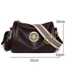 Women Genuine Leather Handbags Designer Rotating metal lock Ladies Shoulder Bags Fashion New Luxury Brand Female Messenger Bag