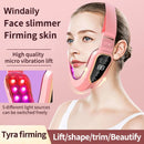 Facial Lifting Device LED Photon Therapy Facial Slimming Vibration Massager Double Chin V Face Shaped Cheek Lift Belt Machine