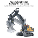 RC Excavator/Bulldozer 1/20 2.4GHz 11CH RC Construction Truck Engineering Vehicles Educational Toys for Kids with Light Music