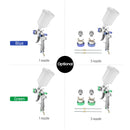 Nasedal HVLP Spray Gun 600ml Cup 1.4Mm 1.7Mm 2.0Mm Gravity Airbrush nozzle needle for Painting Car Furniture Wall