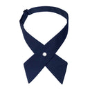 Crisscross bow tie fashionsolid color detachable collar jk Apparel Accessories
