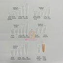 Gel Nails Extension System Full Cover Sculpted Clear Stiletto Coffin False Nail Tips 240pcs/bag