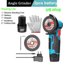 12V Brushless Angle Grinder with Lithium Battery 15000Rpm Grinder Cutter for Cutting Polishing Ceramic Tile Wood Stone Steel