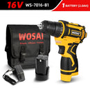WOSAI 16V MAX Brushless Cordless Drill 32N.m Electric Screwdriver 25+1 Torque Settings 2-Speeds MT-Series Power Tools