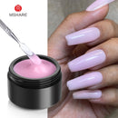 MSHARE 10ml Milky White Builder Nail Extension Gel Self leveling Nails Quick Building Clear Pink Nail Tips UV Led Gel Soak Off